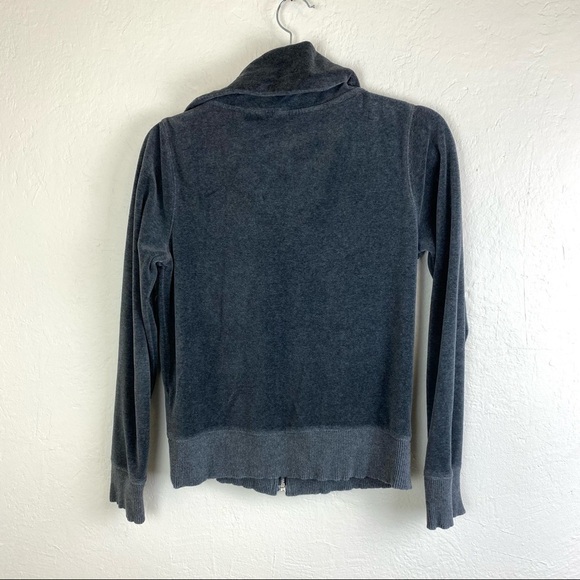 Michael Kors Grey Velvet Jacket Small - Picture 2 of 6